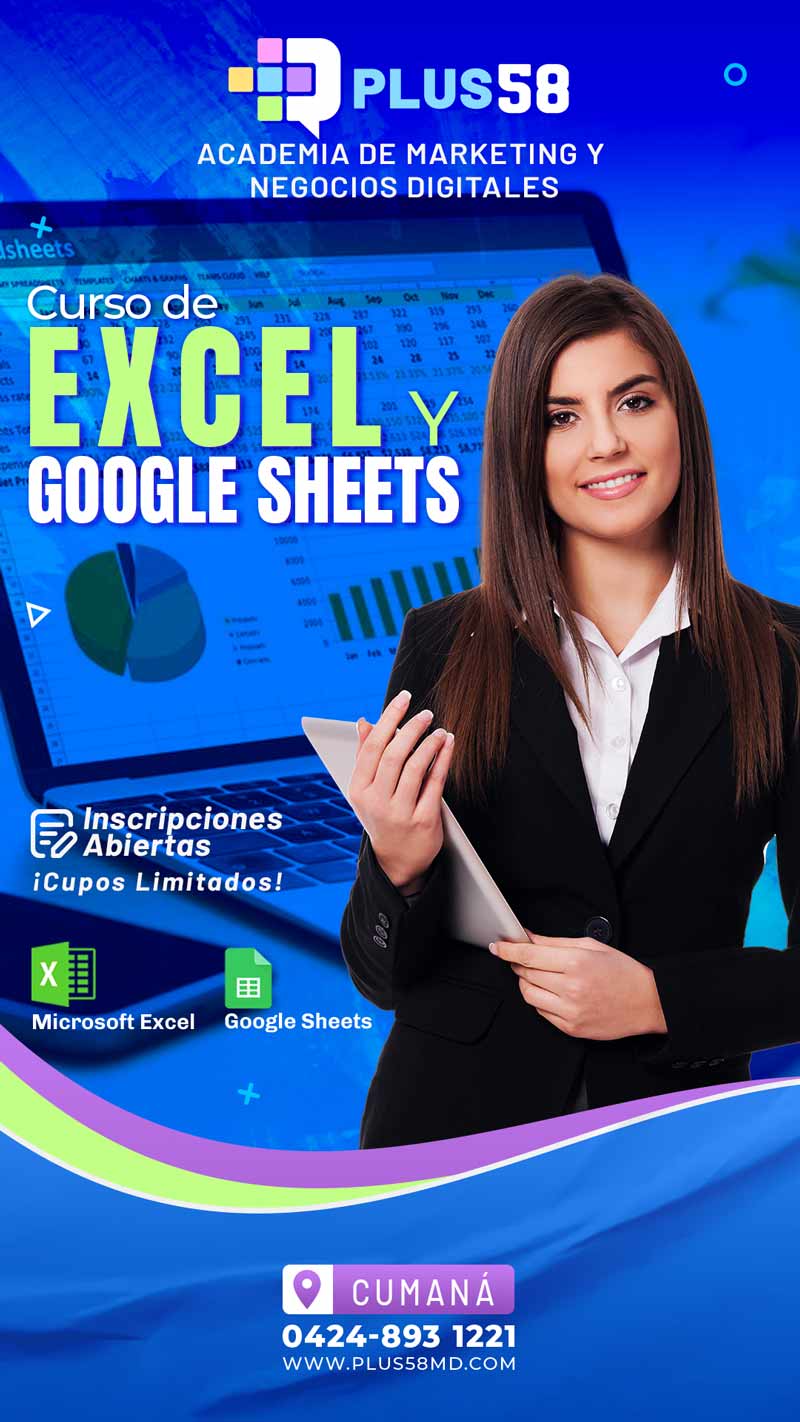 Curso Microsoft Excel y Google Sheets para Empresas en Cumaná