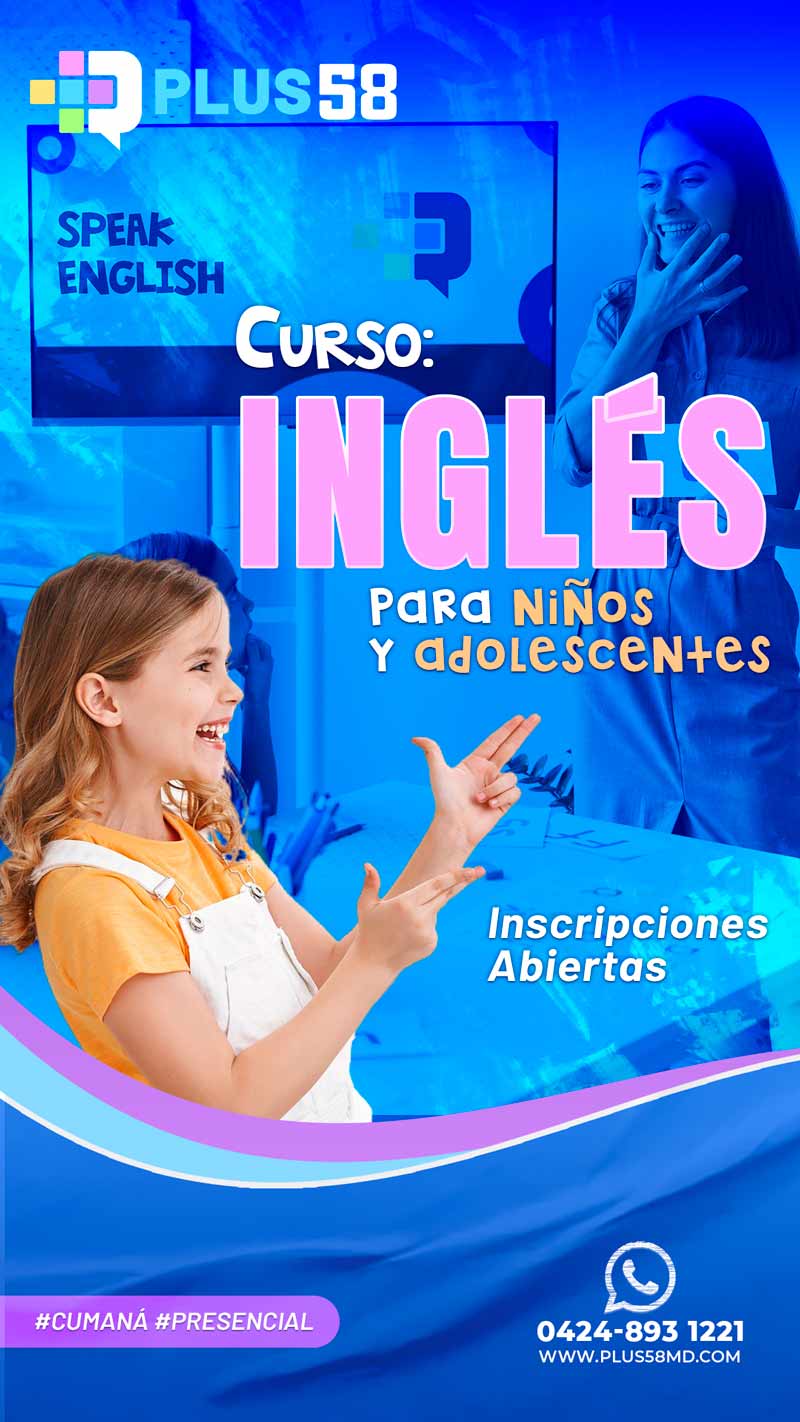 Curso de Inglés para niños y jóvenes en Cumaná