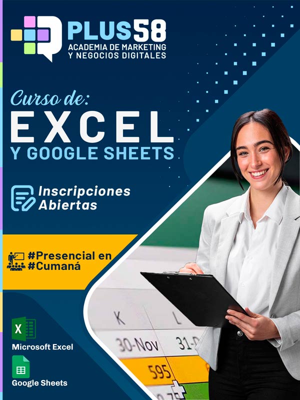 Curso Excel Empresarial en Cumaná - Plus58 Mundo Digital